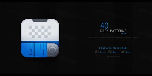 黑色质感无缝纹理免费下载40 patterns