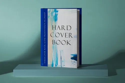 高质量精装书籍封面设计贴图展示样机模板 Hardcover