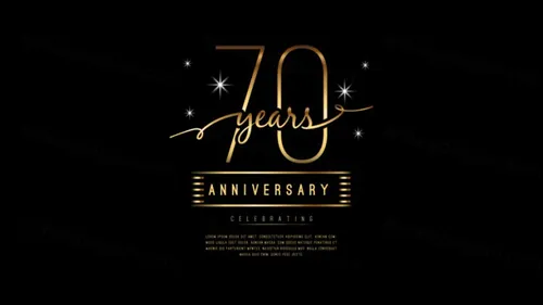 70 Years anniversary 豪华70周年纪念卡图片