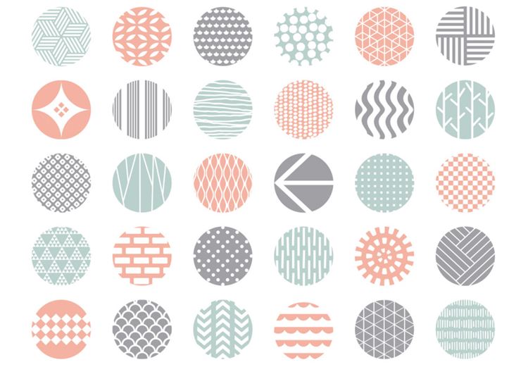 高清日式小清新图标无缝拼接背景矢量素材