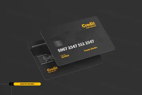 信用卡银行卡VIP卡礼品卡优惠卡设计提案样机PSD模板 Credit cards. gift cards mockup