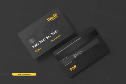 信用卡银行卡VIP卡礼品卡优惠卡设计提案样机PSD模板 Credit cards. gift cards mockup