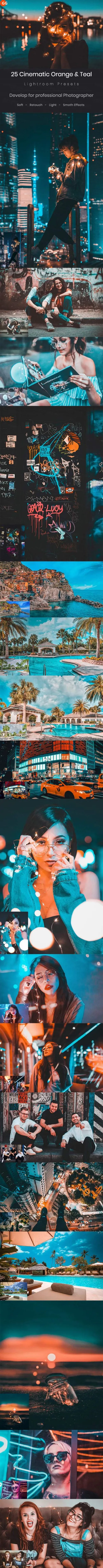 25款电影橙色和茶色Lightroom预设文件Lightroom_Preset