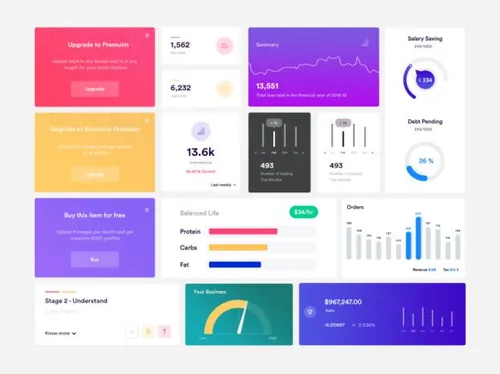 Dashboard Element UI kit 每日UI源文件分享