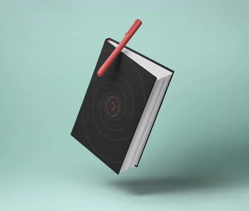 漂浮的书籍样机 Gravity Psd Book Mockup Hardcover 2