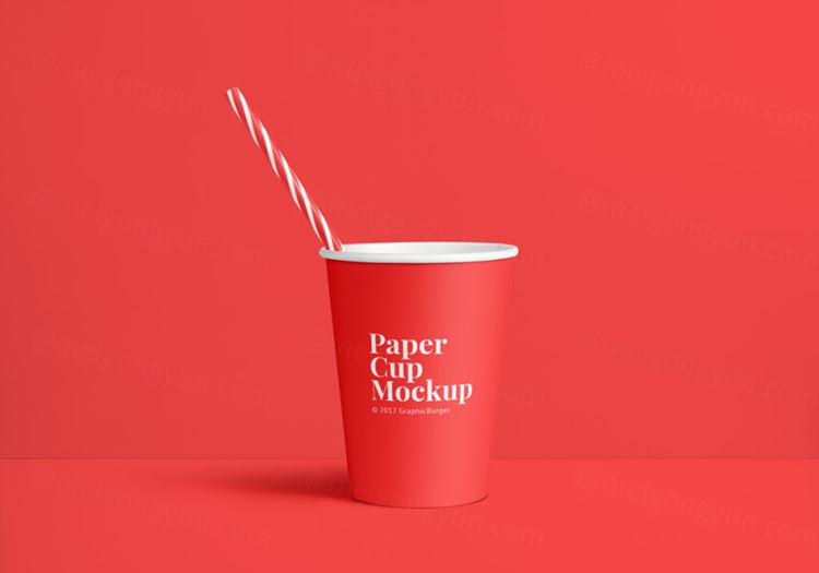 纸杯模型PSD贴图模板Paper Cup MockUp PSD