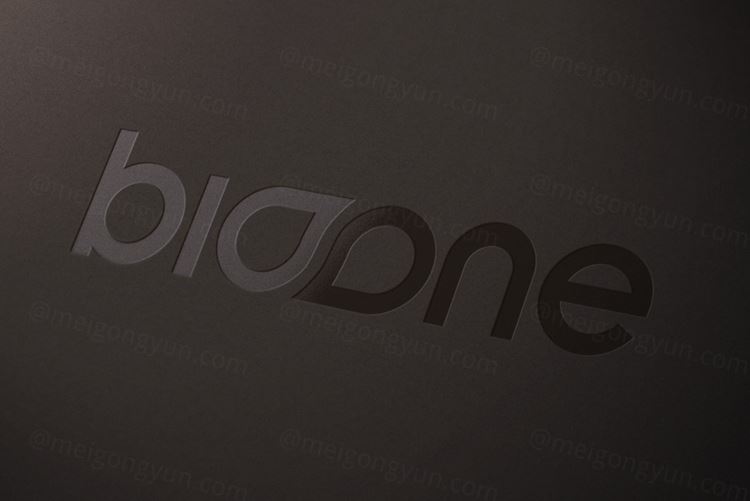 LOGO Mockup 压印压凹贴图高品质智能PSD样机效果图