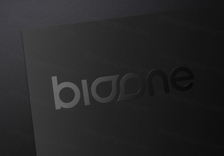 LOGO Mockup UV压印贴图高品质智能PSD样机效果图