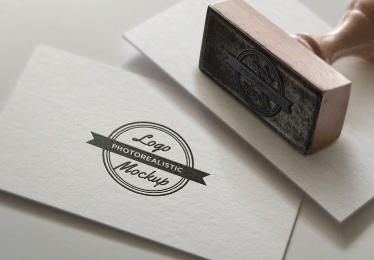 LOGO Mockup 印章模拟效果贴图高品质智能PSD样机效果图