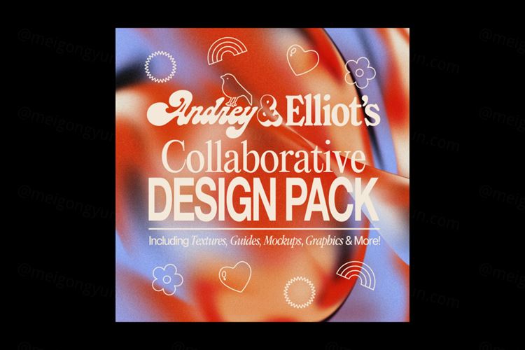 独立设计师ANDREY X ELLIOT 做旧酸性艺术纹理图