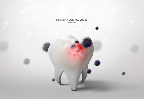 牙齿清洁修护保护牙医院卫生治疗宣传PSD海报模板 Health Dental Care