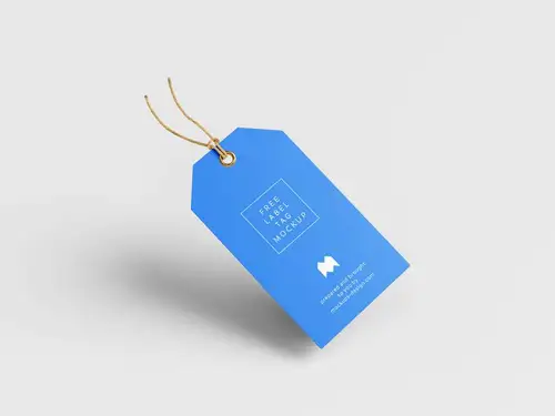 衣服标签吊牌设计样机提案展示模板 Label Tag Mockup 样机模版
