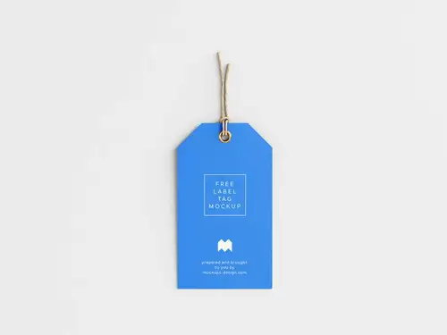 衣服标签吊牌设计样机提案展示模板 Label Tag Mockup 样机模版