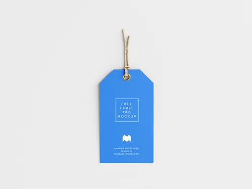 衣服标签吊牌设计样机提案展示模板 Label Tag Mockup