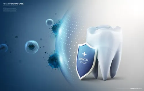 牙齿清洁修护保护牙医院卫生治疗宣传PSD海报模板 Health Dental Care