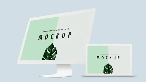 苹果电脑模型PSD贴图模板Macbook Pro  iMac Mockup Template