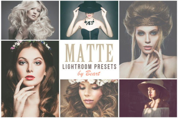 艺术文艺人像滤镜premium matte lightroom