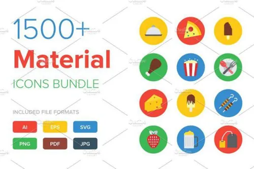 谷歌设计标准多用途图标 1500  Material Icons Bu