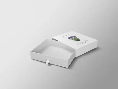 抽屉式裱糊包装礼盒智能样机贴图