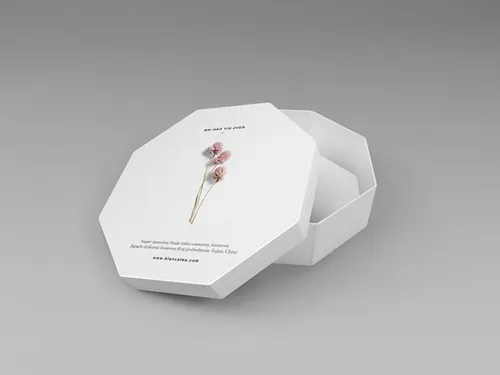 八边形裱天地盒高档礼盒智能贴图样机