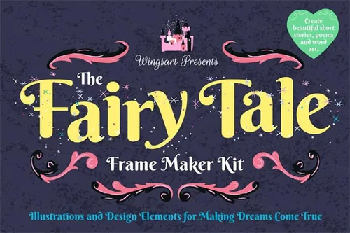 童话艺术素材图形 Fairy Tale Art and Design Elements