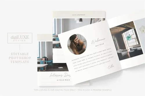 现代室内设计/家居生活产品图册模板 Modern Interior Design Lookbook 3741527