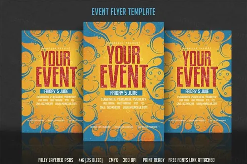 大事件海报模板 Event Flyer Template