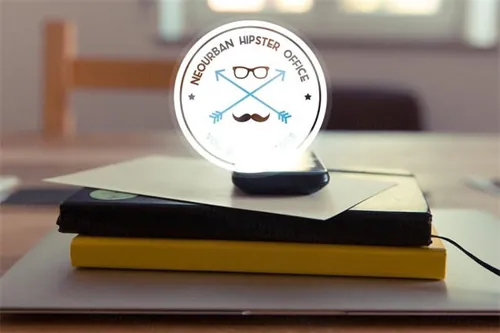 时髦的办公室图形标签设计 Neourban Hipster Office