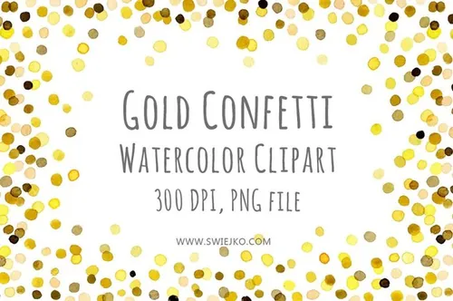 手绘水彩圆点背景Watercolor Frame , Confetti