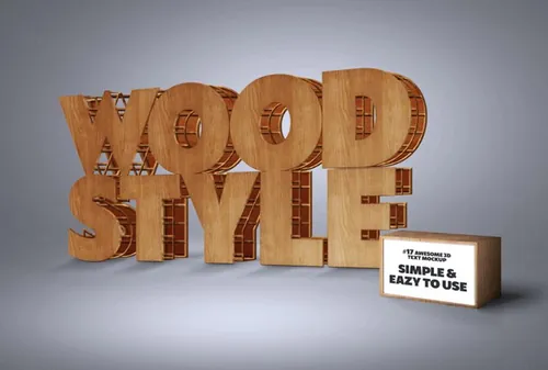 Awesome 3D Text Mockup