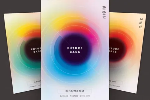 未来低音传单模板 Future Bass Flyer Template