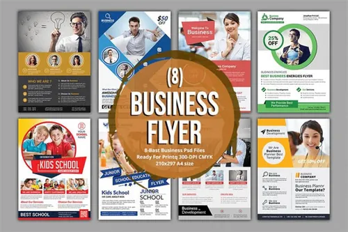 企业宣传海报模板 Corporate Flyer Bundle
