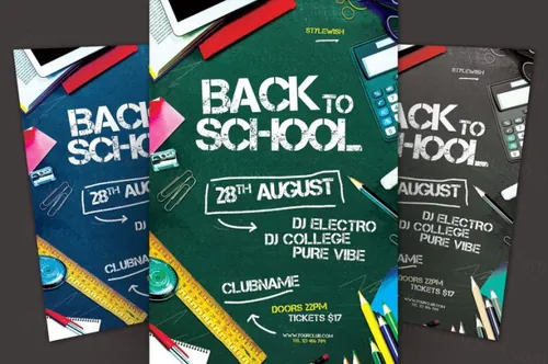 回归学校海报模板 Back to School Template