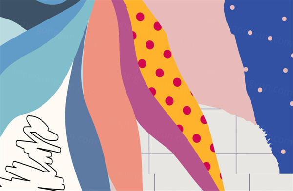 年创意抽象现代艺术日历EPS矢量模板 Calendar