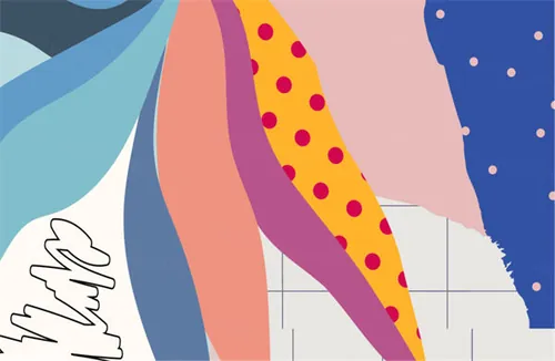 年创意抽象现代艺术日历EPS矢量模板 Calendar