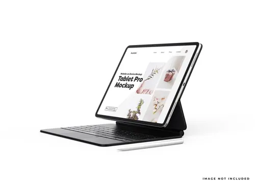 Apple iPad Pro带有键盘的平板电脑Web UI设