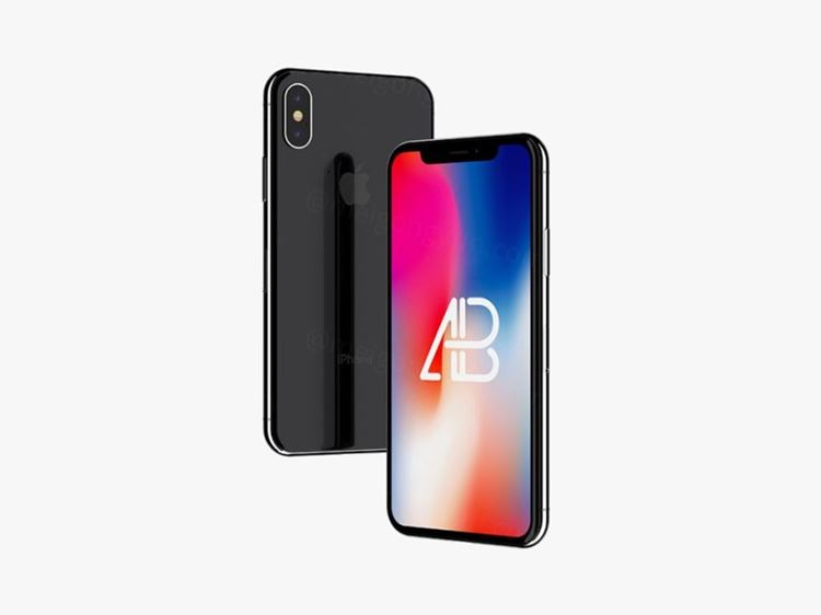iPhoneX贴图样机PSD模板Floating iPhone X Mockup