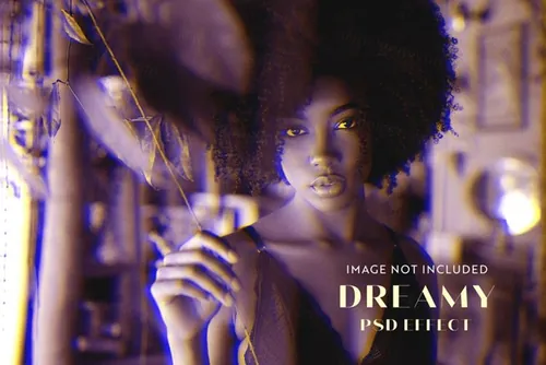 潮流梦幻图片特效处理滤镜PS置换模板素材 Dreamy ps