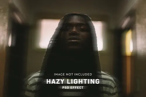 潮流朦胧迷幻图片特效处理滤镜PS置换模板素材 Hazy ps