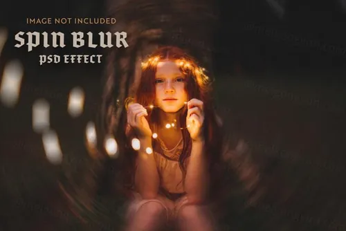 潮流旋转模糊颗粒纹理图片迷幻特效处理滤镜PS置换模板素材 S