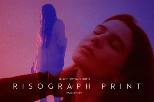 潮流复古双重曝光颗粒纹理图片特效处理滤镜PS置换模板素材 R