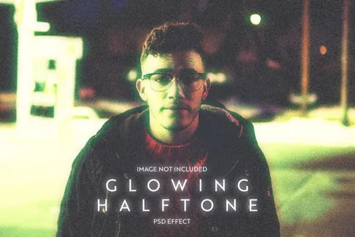 潮流复古半色调废土风做旧颗粒感图片特效处理滤镜PS置换模板素