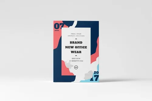 面膜长方形盒子包装盒样机贴图模板1