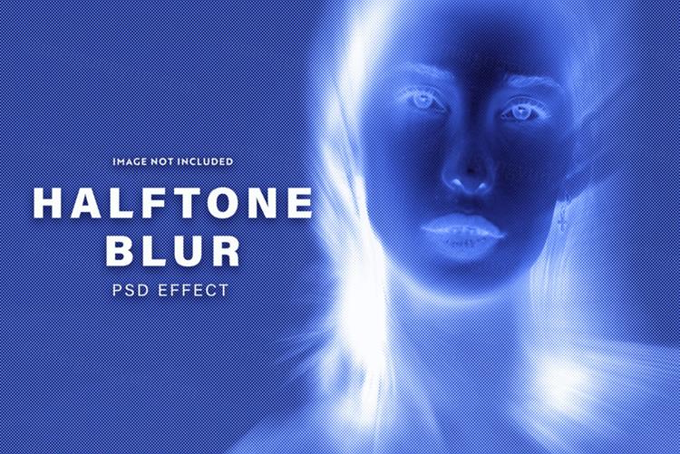 幽灵般半色调颗粒纹理图片迷幻特效处理滤镜PS置换模板素材