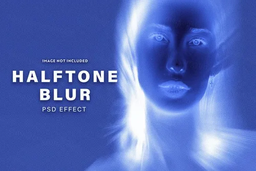 幽灵般半色调颗粒纹理图片迷幻特效处理滤镜PS置换模板素材