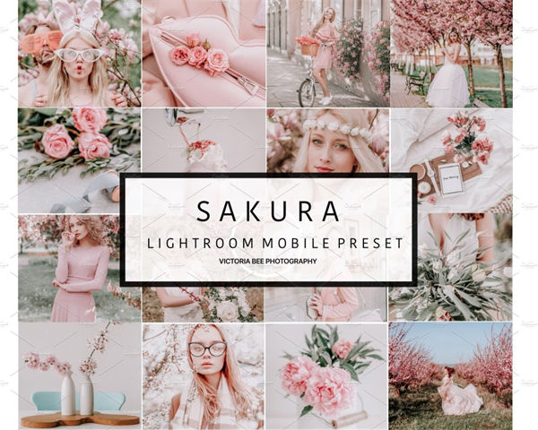 浪漫樱花主题移动端滤镜预设presets SAKURA