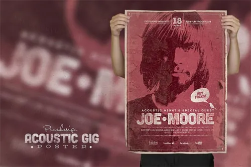 听觉的演出海报 Acoustic GIG Poster