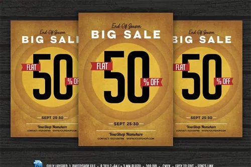 销售海报设计模板 Big Sale Poster