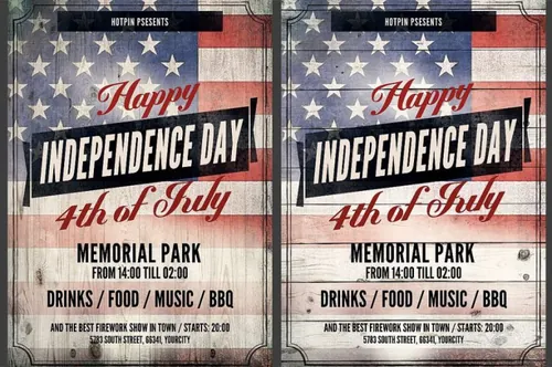 独立日传单模板 Independence Day Flyer Template