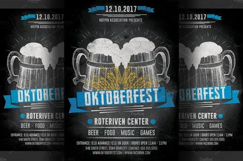 啤酒节宣传单模板 Oktoberfest Flyer Template